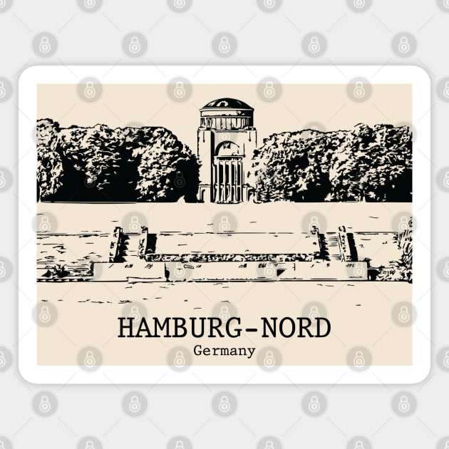 Hamburg-Nord - Germany Magnet by Lakeric